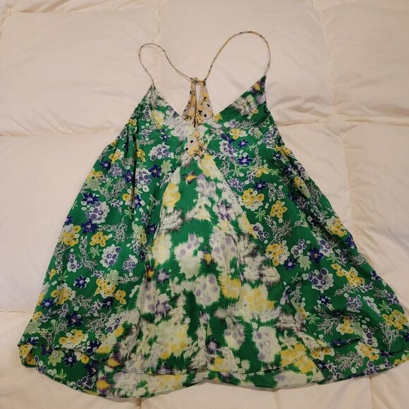 Rebecca Taylor 100% Silk Floral Cami Top | Size 6 |  Boho Festival Vibes - Picture 9 of 13